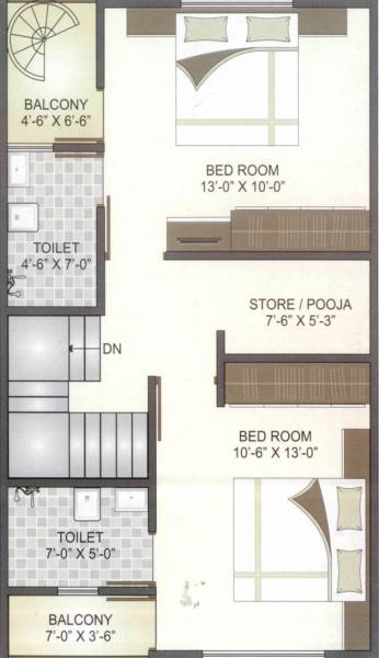 Shree Radhe Tirth Jal Residency (3BHK+3T (1,025 sq ft) + Pooja Room 1025 sq ft)