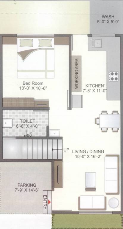 Shree Radhe Tirth Jal Residency (3BHK+3T (1,025 sq ft) + Pooja Room 1025 sq ft)