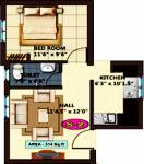 Sarvajith Royal Shelters Royal Castle (1BHK+1T (514 sq ft) 514 sq ft) Sarvajith Royal Shelters Royal Castle (1BHK+1T (514 sq ft) 514 sq ft)