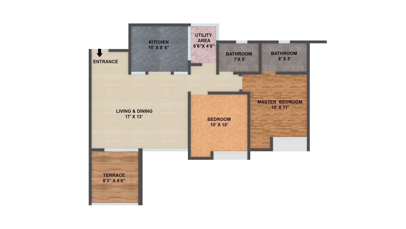 Gagan Lawish (2BHK+2T (1,042 sq ft) 1042 sq ft)