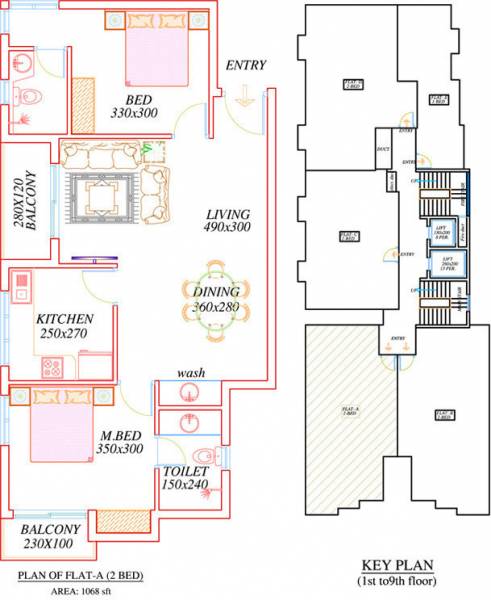 Jewel Radius (2BHK+2T (1,068 sq ft) 1068 sq ft) Jewel Radius (2BHK+2T (1,068 sq ft) 1068 sq ft)