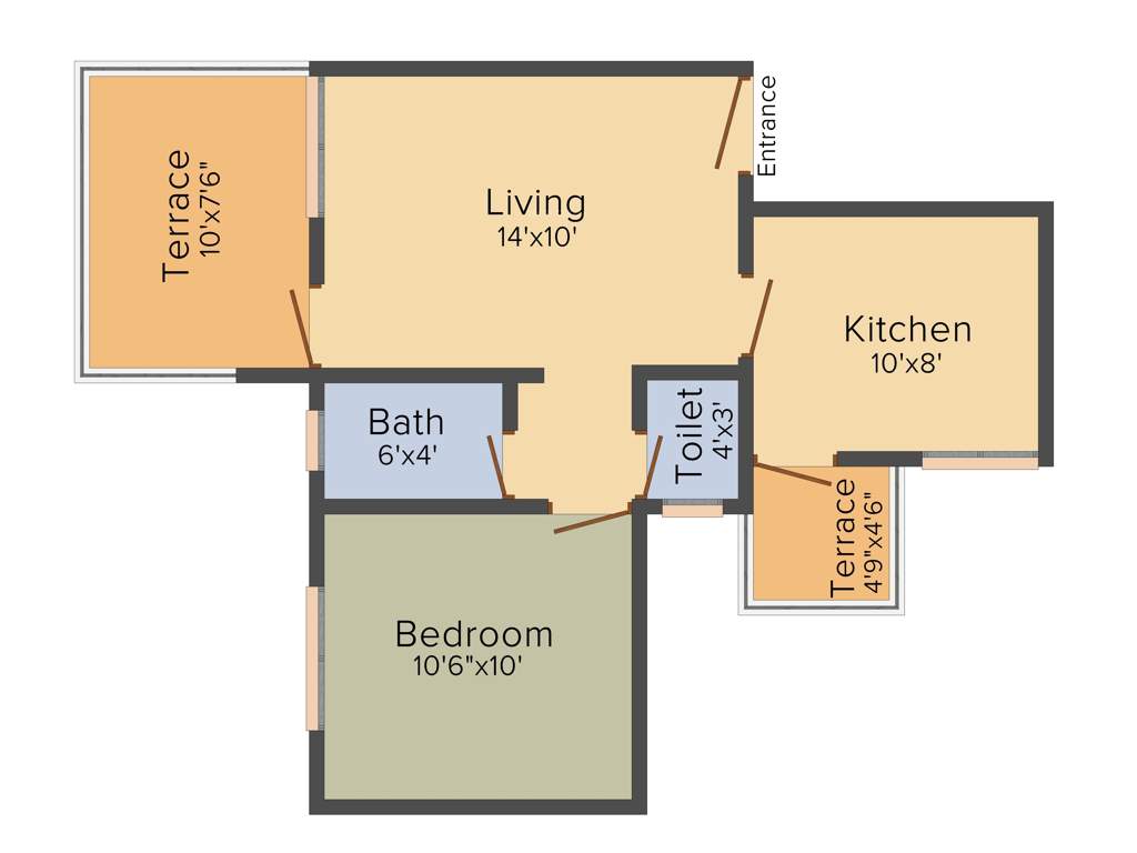 Raghvendra Akashvedh (1BHK+1T (634 sq ft) 634 sq ft)