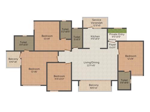 Purva Somerset House (4BHK+4T (2,475 sq ft) 2475 sq ft) Purva Somerset House (4BHK+4T (2,475 sq ft) 2475 sq ft)