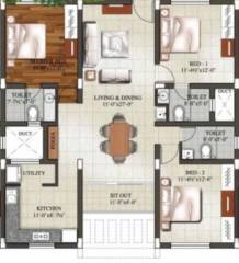 Indus Anantya (3BHK+3T (1,512 sq ft) 1512 sq ft) Indus Anantya (3BHK+3T (1,512 sq ft) 1512 sq ft)