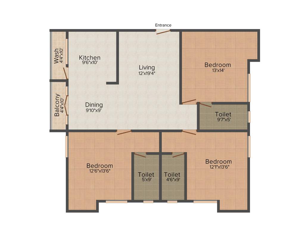 India Marutha (3BHK+3T (1,655 sq ft) 1655 sq ft)