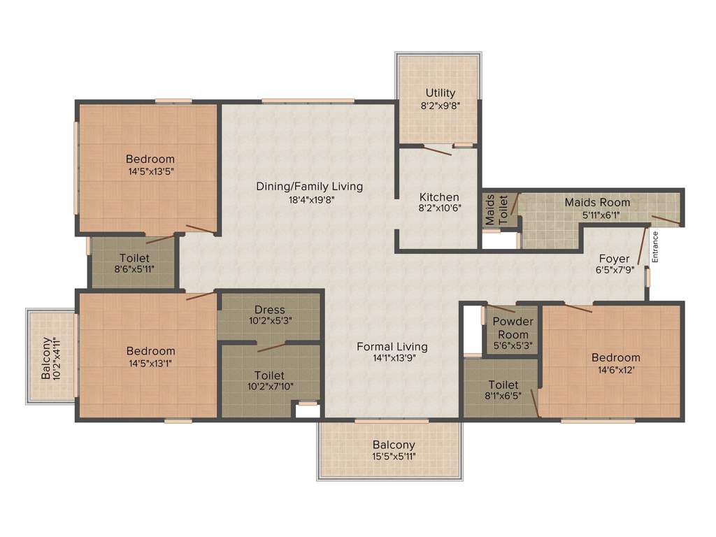 Century Ethos (3BHK+3T (2,850 sq ft) 2850 sq ft)