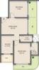 Jet Infraventure Sai Residency Floor Plan (2BHK+2T (1,060 sq ft) 1060 sq ft)