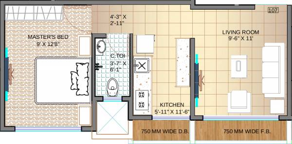 Jet Samarth Residency (1BHK+1T (480 sq ft) 480 sq ft) Jet Samarth Residency (1BHK+1T (480 sq ft) 480 sq ft)
