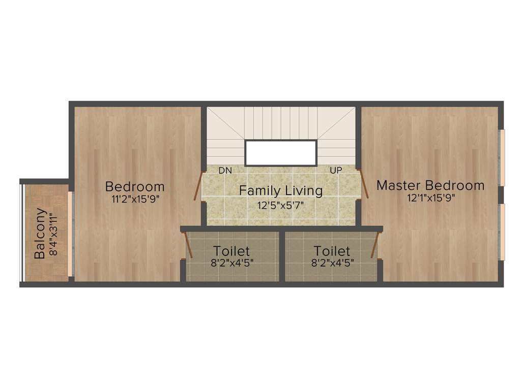 Phoenix The Commune Villas (3BHK+3T (1,581 sq ft) 1581 sq ft)