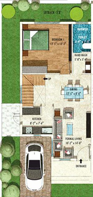 Phoenix The Commune Villas (3BHK+3T (1,801 sq ft) 1801 sq ft)
