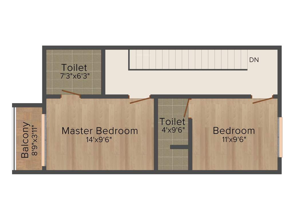 Phoenix The Commune Villas (3BHK+3T (1,241 sq ft) 1241 sq ft)