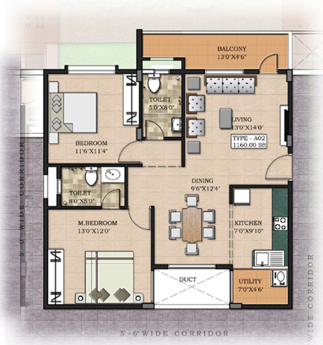 Creative Elegance (2BHK+2T (1,090 sq ft) 1090 sq ft) Creative Elegance (2BHK+2T (1,090 sq ft) 1090 sq ft)