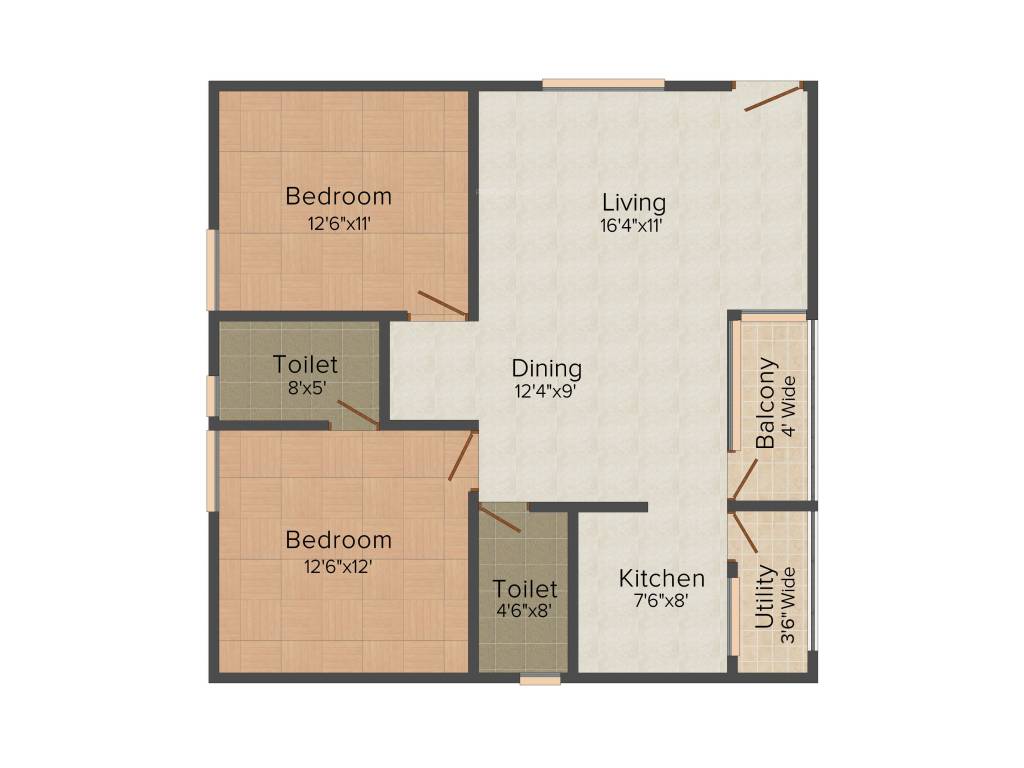 Someshwara Arcade (2BHK+2T (1,103 sq ft) 1103 sq ft)