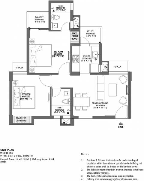 floorPlan of Stellar One Phase 1