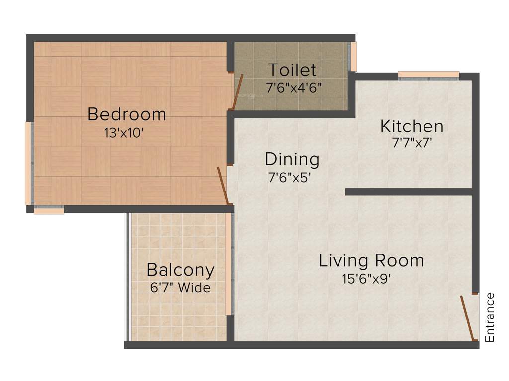 Sipani Jardin (1BHK+1T (605 sq ft) 605 sq ft)