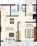 Kohinoor Tarique Paradise (1BHK+1T (680 sq ft) 680 sq ft)