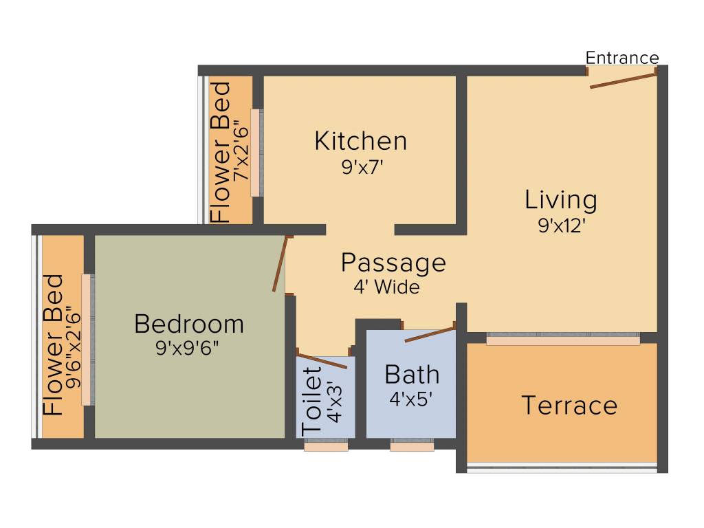 Yash Trinity (1BHK+1T (705 sq ft) 705 sq ft) Yash Trinity (1BHK+1T (705 sq ft) 705 sq ft)