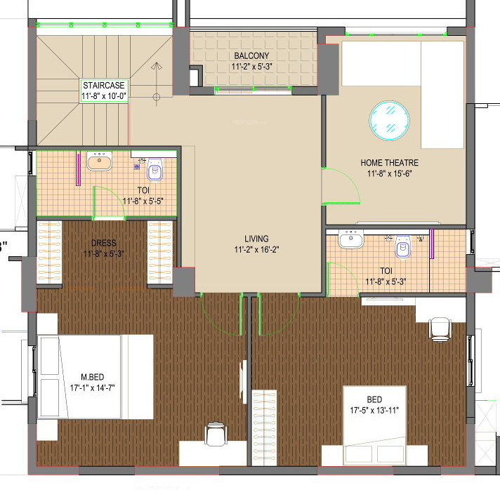 Upper Level Duplex Plan golfedge residences Floor Plan Upper Level Duplex Plan