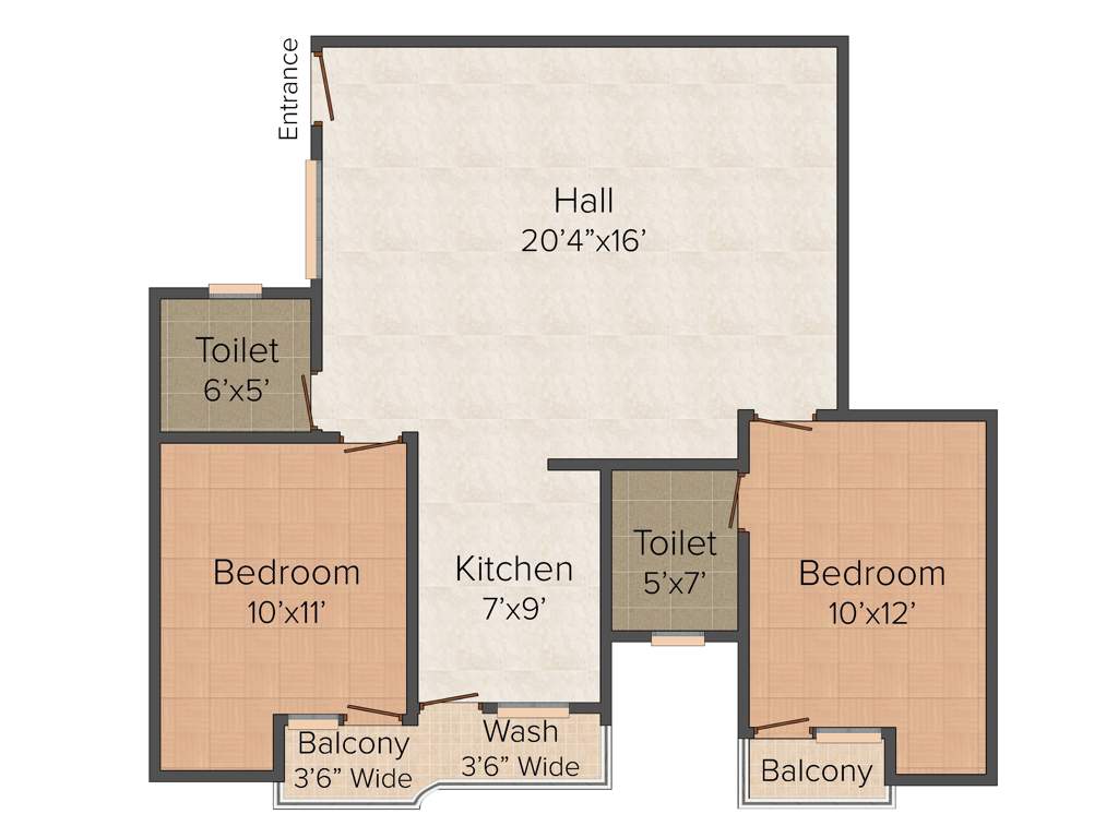 Sheetalnath Paradise (2BHK+2T (1,175 sq ft) 1175 sq ft)