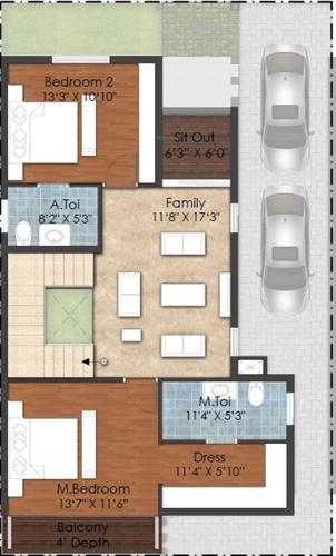 Casagrand Luxus (3BHK+3T (2,000 sq ft) 2000 sq ft) Casagrand Luxus (3BHK+3T (2,000 sq ft) 2000 sq ft)