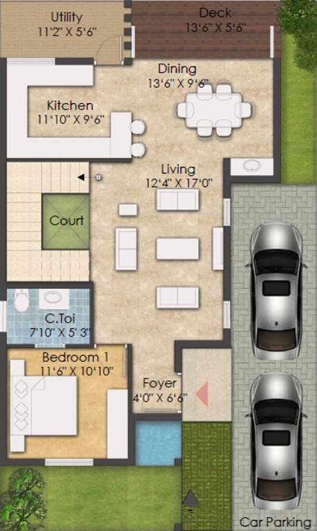 Casagrand Luxus (3BHK+3T (2,045 sq ft) 2045 sq ft)