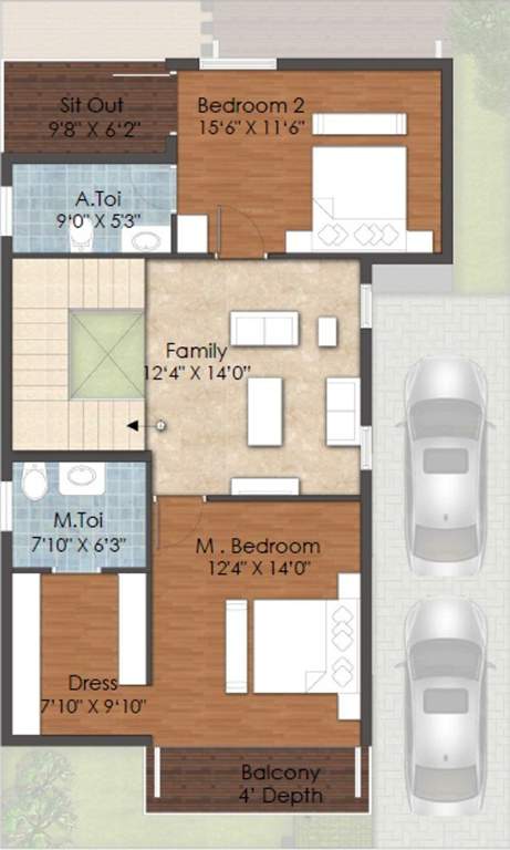 Casagrand Luxus (3BHK+3T (2,045 sq ft) 2045 sq ft)