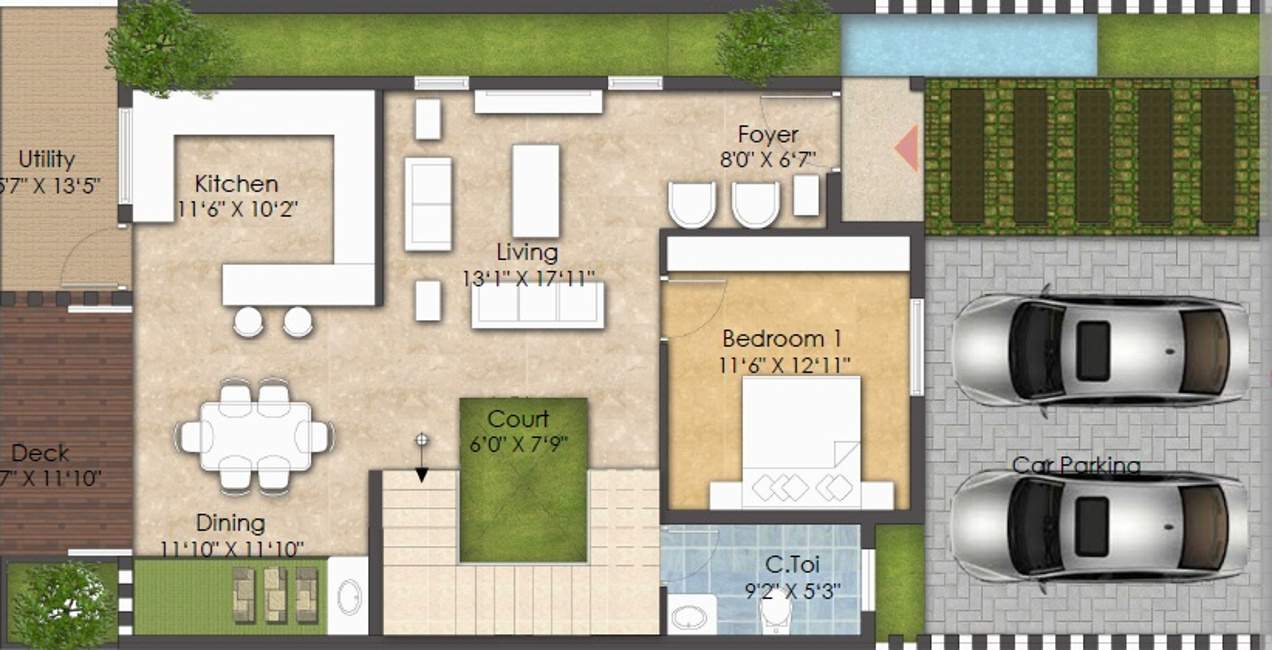 Casagrand Luxus (4BHK+4T (2,465 sq ft) 2465 sq ft)