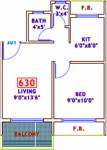 Gurukrupa Residency (1BHK+1T (630 sq ft) 630 sq ft) Gurukrupa Residency (1BHK+1T (630 sq ft) 630 sq ft)