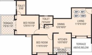 Waghere Manik Baug Orchid (2BHK+2T (1,020 sq ft) 1020 sq ft) Waghere Manik Baug Orchid (2BHK+2T (1,020 sq ft) 1020 sq ft)