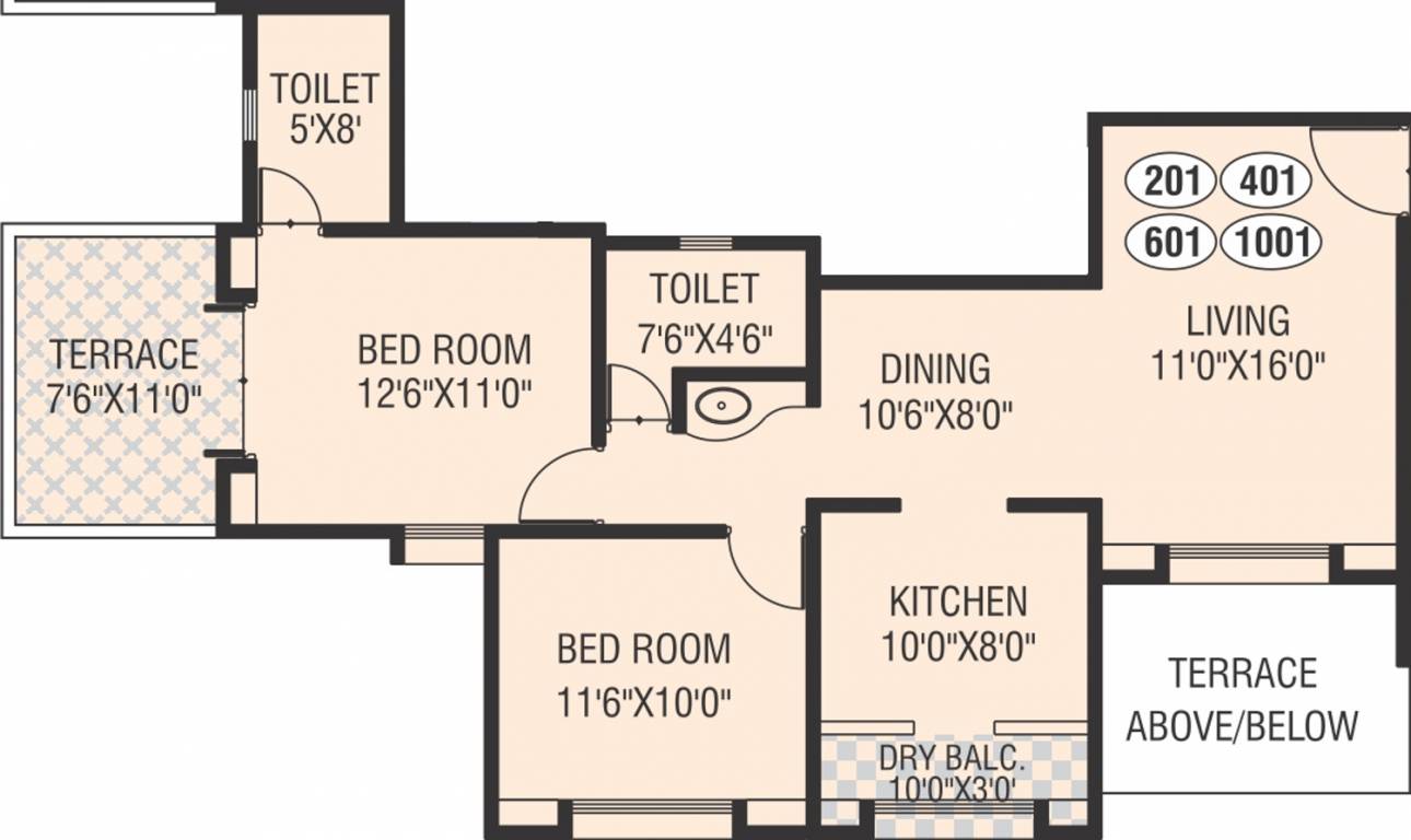 Waghere Manik Baug Orchid (2BHK+2T (1,020 sq ft) 1020 sq ft) Waghere Manik Baug Orchid (2BHK+2T (1,020 sq ft) 1020 sq ft)