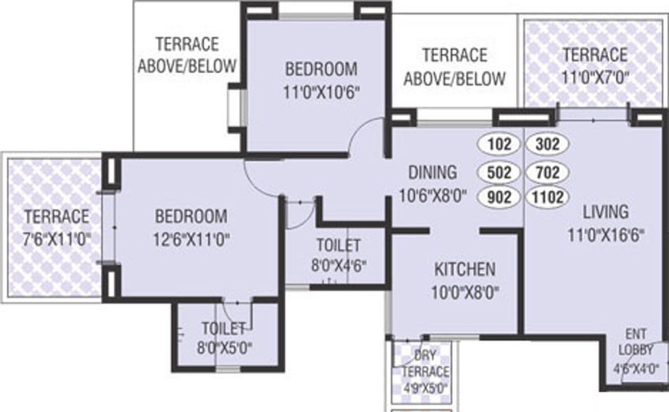 Waghere Manik Baug Orchid (2BHK+2T (1,096 sq ft) 1096 sq ft) Waghere Manik Baug Orchid (2BHK+2T (1,096 sq ft) 1096 sq ft)