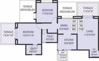 Waghere Manik Baug Orchid (2BHK+2T (1,096 sq ft) 1096 sq ft) Waghere Manik Baug Orchid (2BHK+2T (1,096 sq ft) 1096 sq ft)