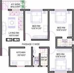 Sanjay Vaishnavi Complex (3BHK+2T (1,002 sq ft) 1002 sq ft)