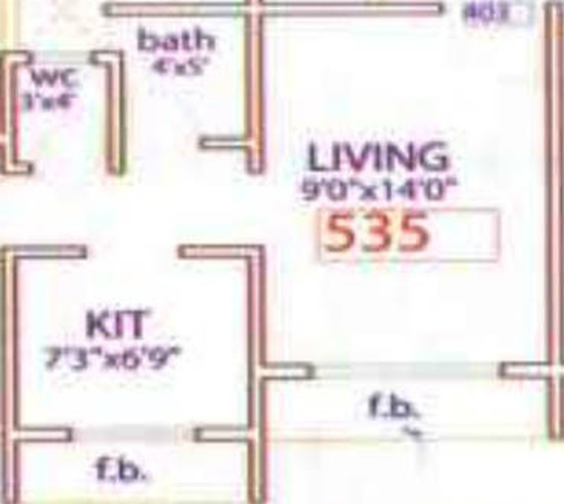 Space Kartikay Kunj (1BHK+1T (535 sq ft) 535 sq ft)