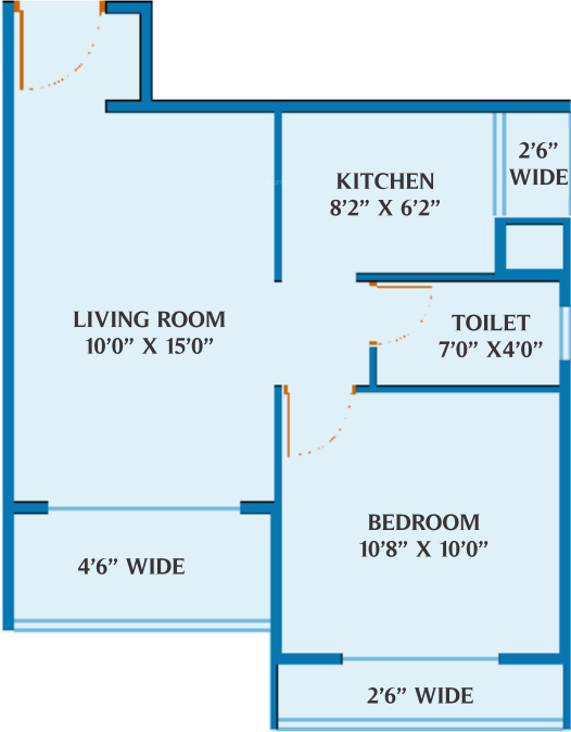 Sheltrex The North Point (1BHK+1T (703 sq ft) 703 sq ft)