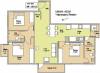 Prime AssetSource Kanksha Ascent Floor Plan (3BHK+3T (1,260 sq ft) 1260 sq ft)