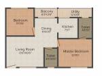 Viktra Pristine (2BHK+2T (895 sq ft) 895 sq ft)