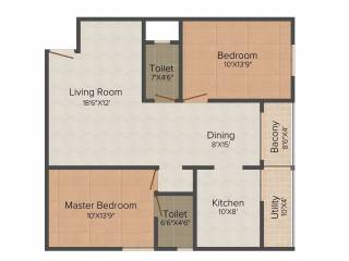 Viktra Pristine (2BHK+2T (1,145 sq ft) 1145 sq ft) Viktra Pristine (2BHK+2T (1,145 sq ft) 1145 sq ft)