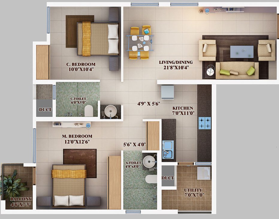 Mahendra Aarna Tower 1 to 4