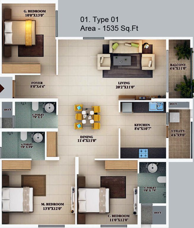 Mahendra Aarna Tower 1 to 4