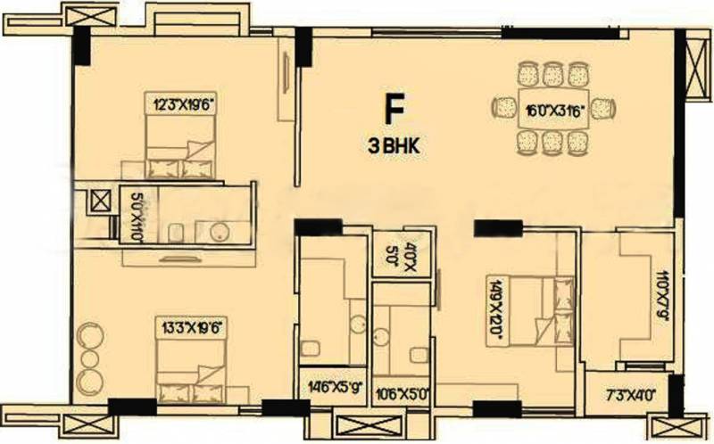 PS Zen (3BHK+3T (2,123 sq ft) 2123 sq ft)