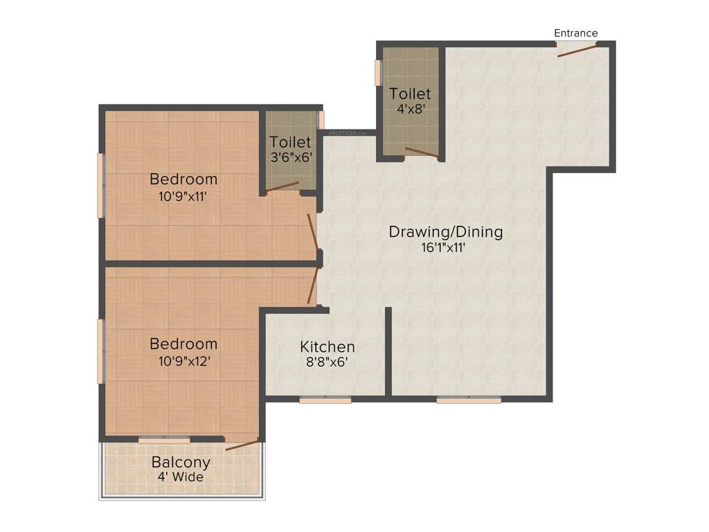 Shreya Bijoyalex Residency (2BHK+2T (1,335 sq ft) 1335 sq ft)