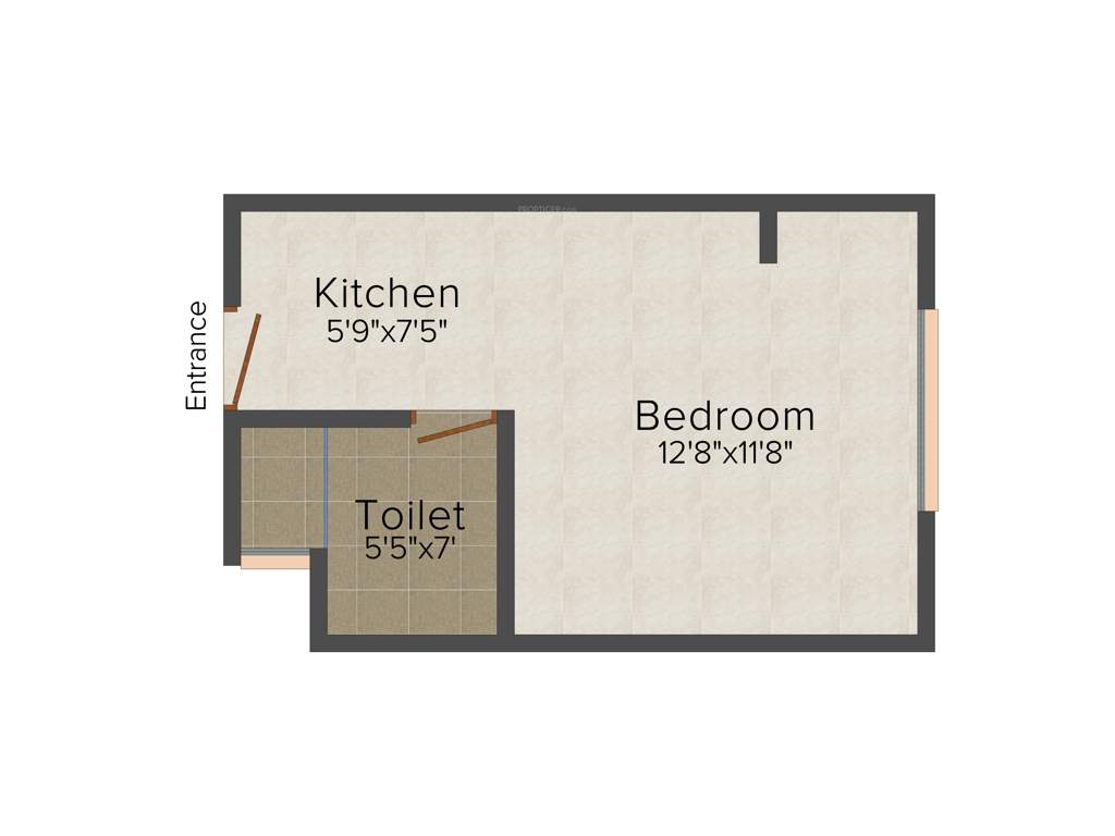 Balaji Kingston Palace (1BHK+1T (395 sq ft) 395 sq ft)