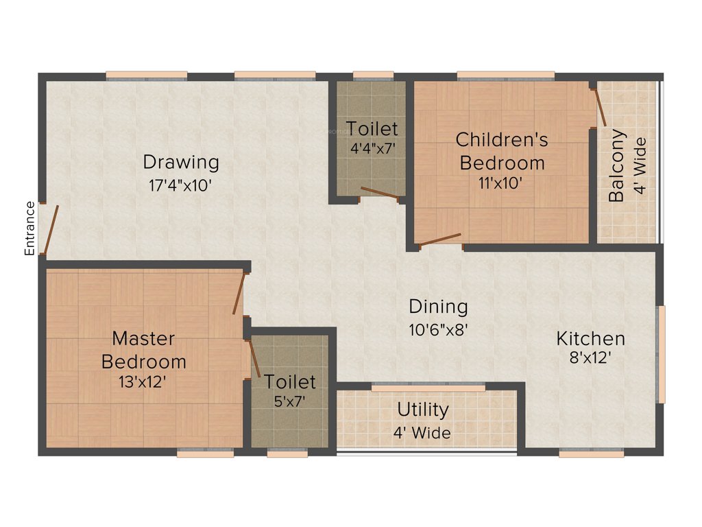 Tetra Green Planet (2BHK+2T (1,111 sq ft) 1111 sq ft)