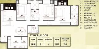 Hiranandani Glen Gate (3BHK+3T (1,740 sq ft) 1740 sq ft)