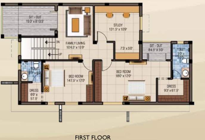 vista oceana Floor Plan First Floor Plan
