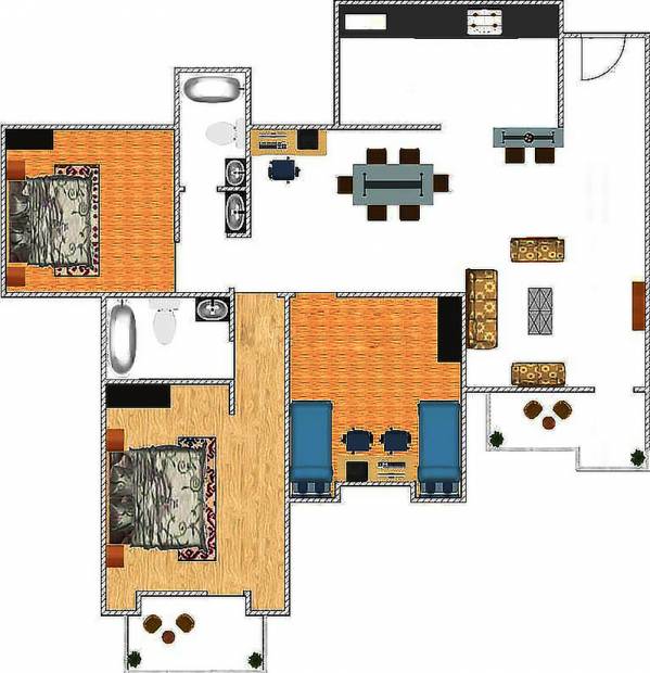 Nandi Housing Woods (3BHK+2T (1,390 sq ft) 1390 sq ft)