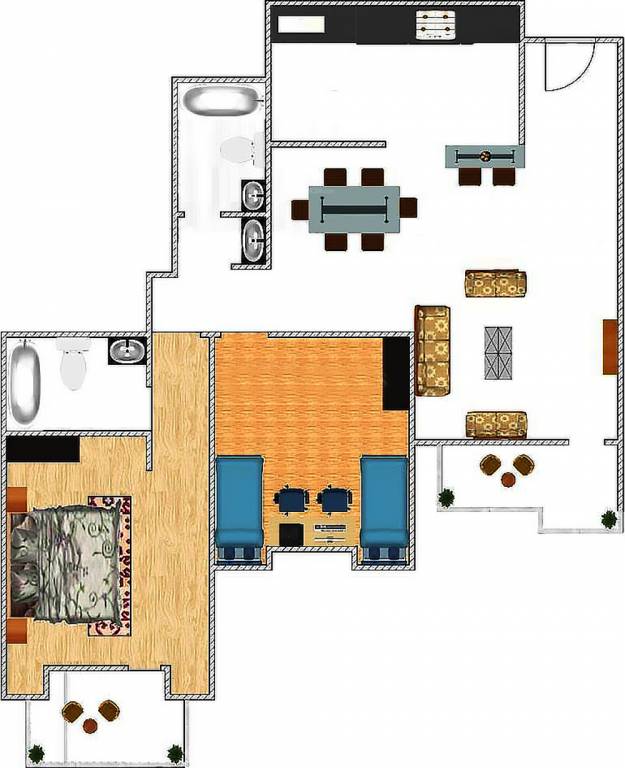 Nandi Housing Woods (2BHK+2T (1,175 sq ft) 1175 sq ft)