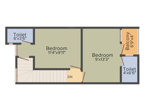 Nellai Chandesh Villas (2BHK+3T (950 sq ft) 950 sq ft)