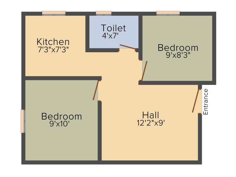 Nellai Chandesh Apartments (2BHK+1T (550 sq ft) 550 sq ft)